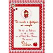 Invitación Caperucita Roja 8u. Pers